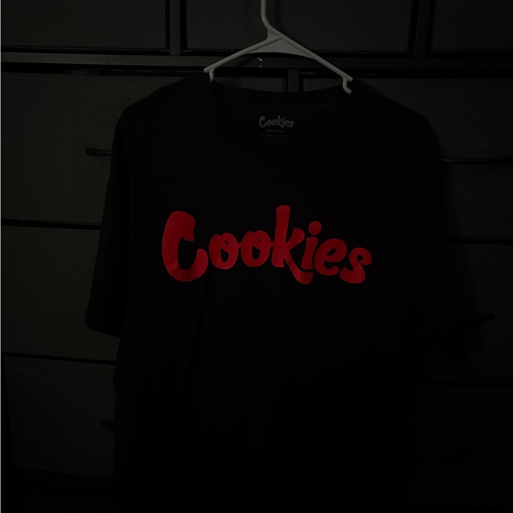 Cookies Black T-Shirt with Red Logo